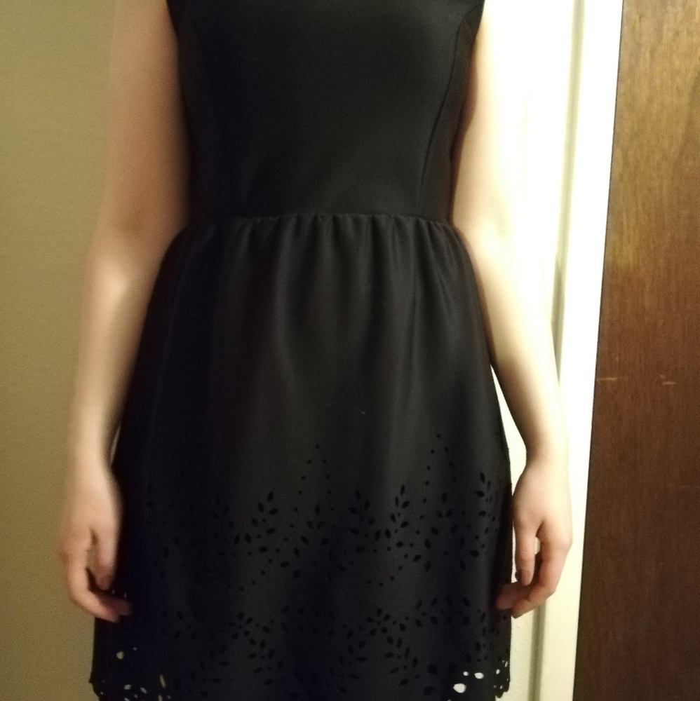 Black dress with design